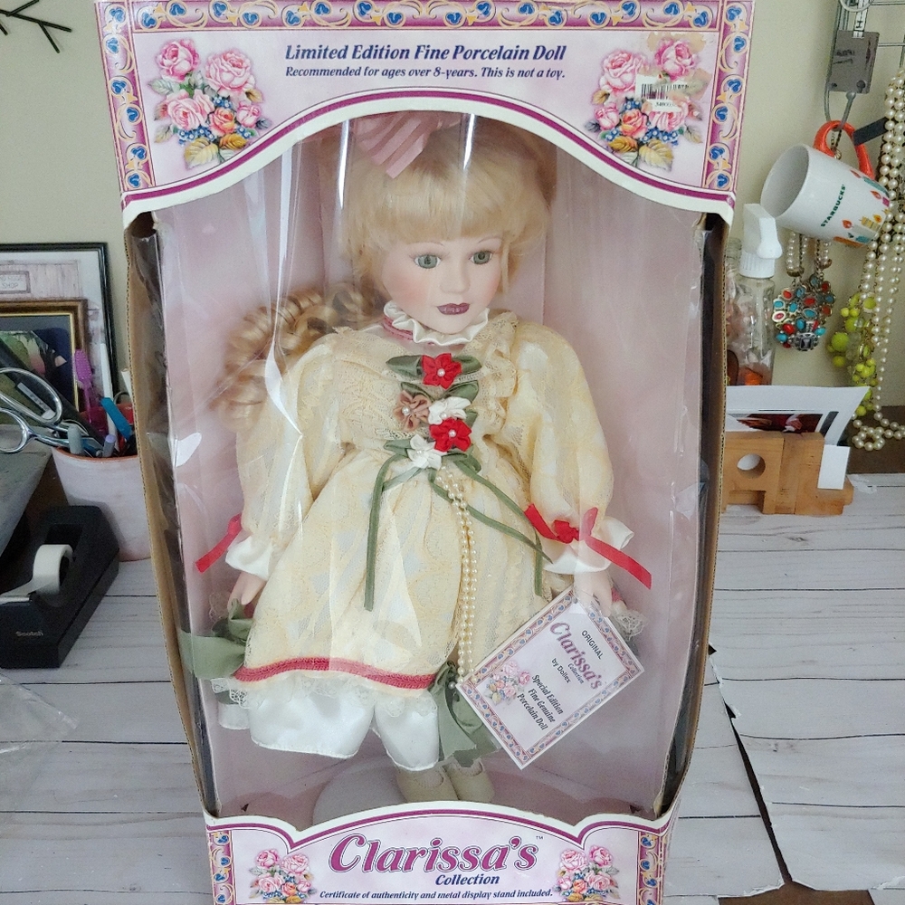 Clarissa's Collection limited edition porcelain 16" doll New in Box